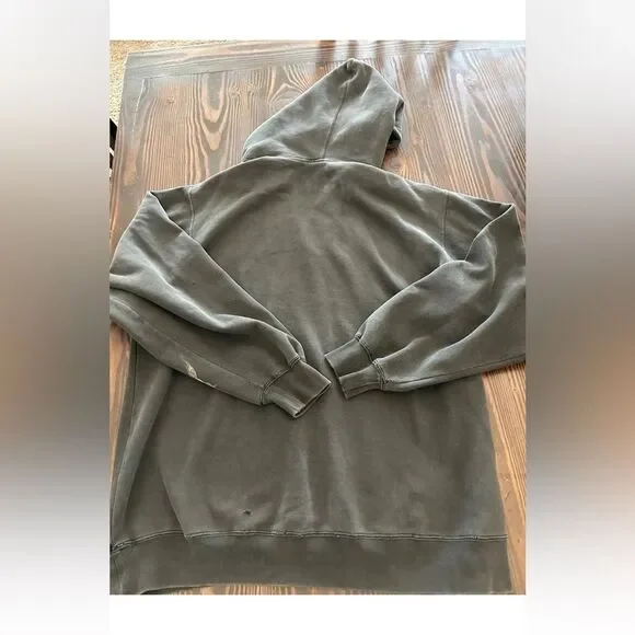 Stussy Arch Logo Hoodie Men Made In USA VintageSweatshirt Thrashed